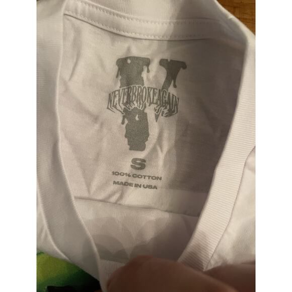 Vlone x Never Broke Again "Slime" NBA Men's Size Small T-shirt White - Picture 3 of 8